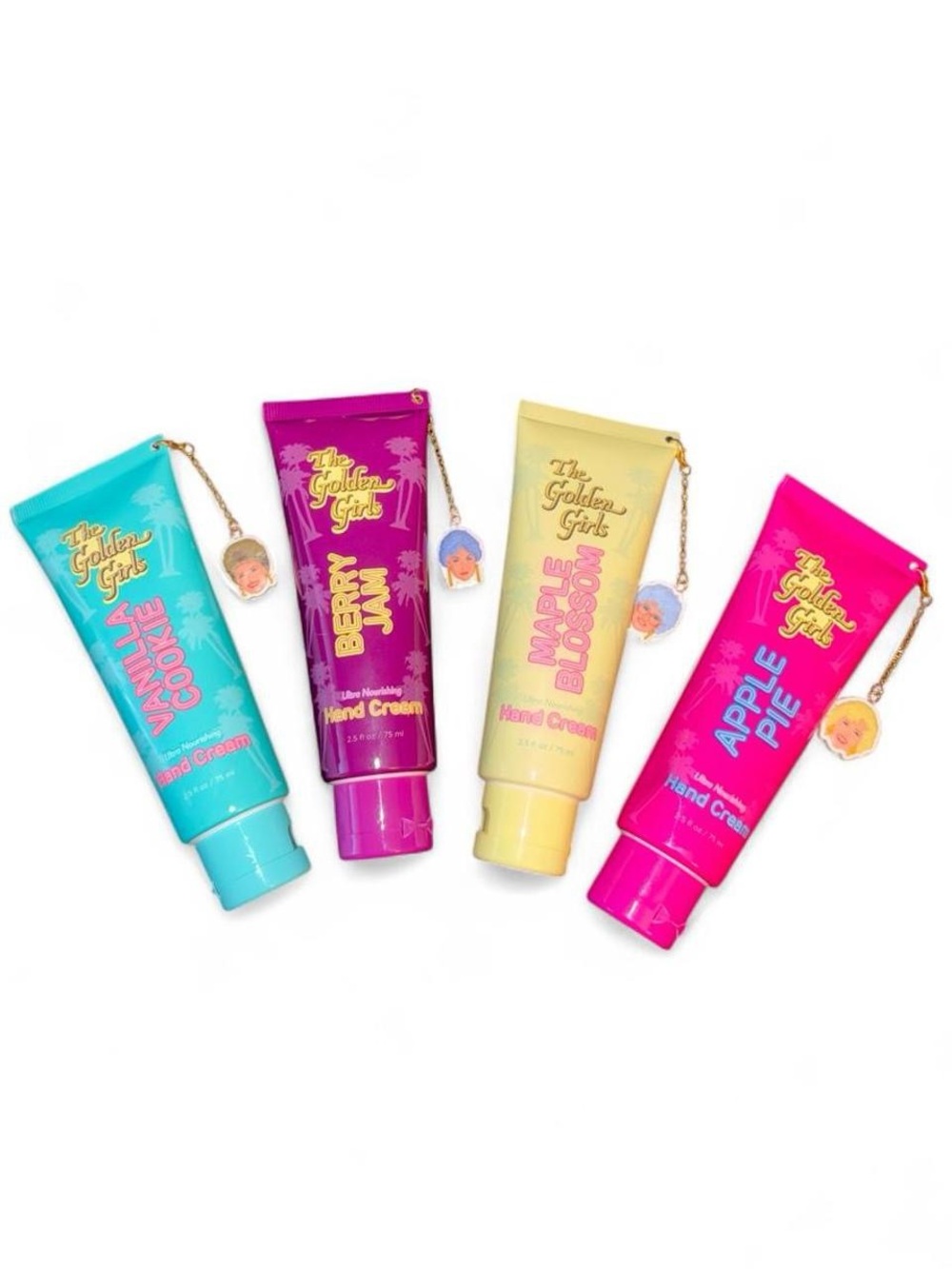 RARE The Golden Girls Hand Cream Set with removable charms • HARD TO FIND!